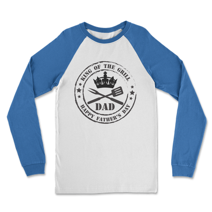 King of the Grill Classic Raglan Long Sleeve Shirt - DirectlyPersonalised