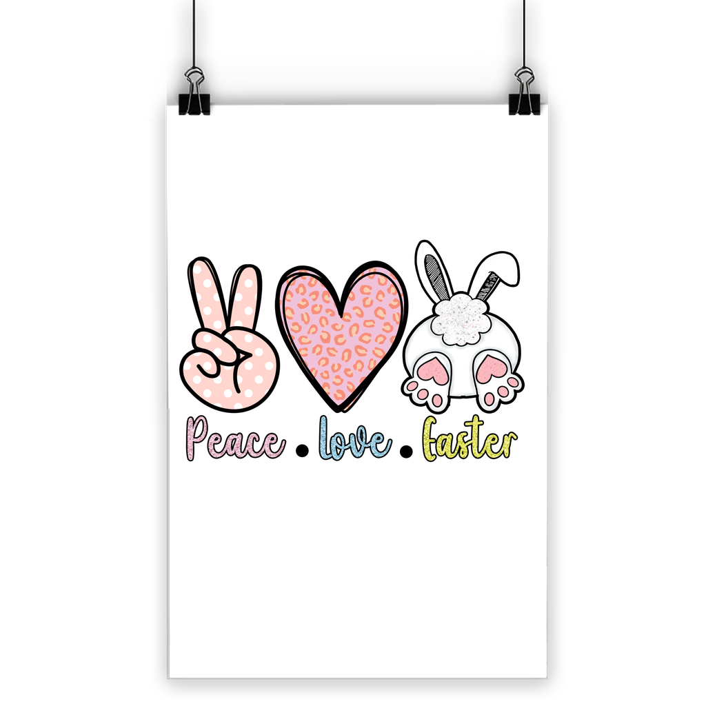 PEACE LOVE EASTER Classic Poster - DirectlyPersonalised