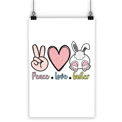 PEACE LOVE EASTER Classic Poster - DirectlyPersonalised