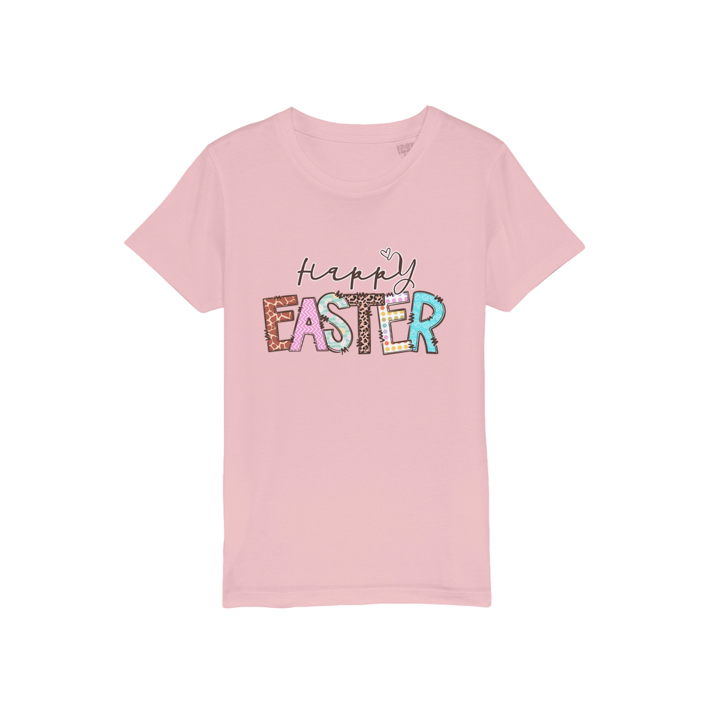Happy Easter Organic Jersey Kids T-Shirt - DirectlyPersonalised