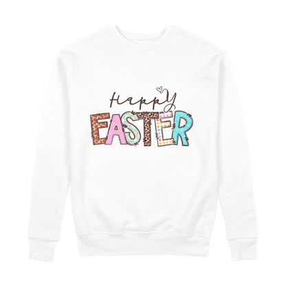 Happy Easter 100% Organic Cotton Sweatshirt - DirectlyPersonalised
