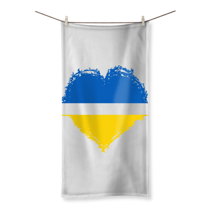 HEARTS WITH UKRAINE Sublimation All Over Towel - DirectlyPersonalised