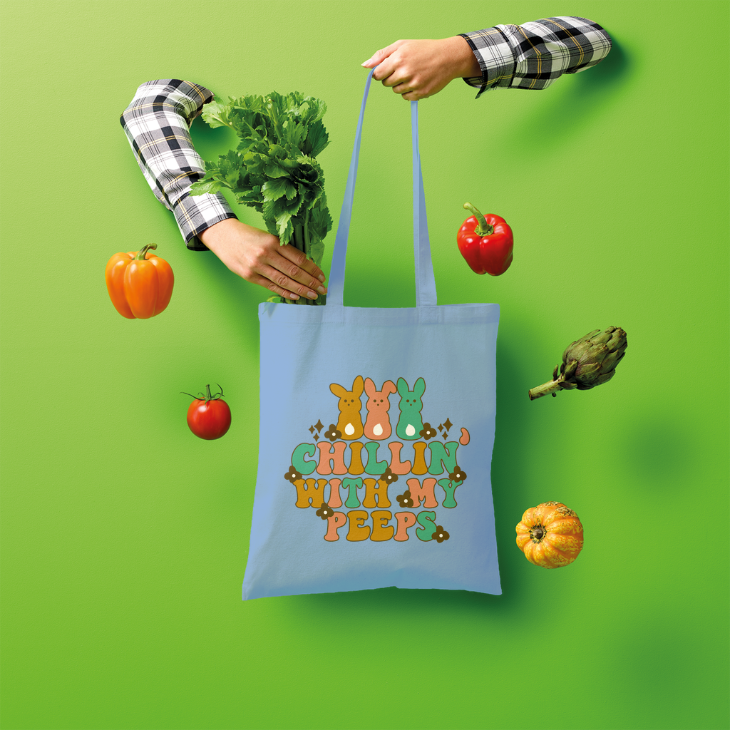 Chillin with my peeps Shopper Tote Bag - DirectlyPersonalised