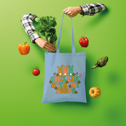 Chillin with my peeps Shopper Tote Bag - DirectlyPersonalised