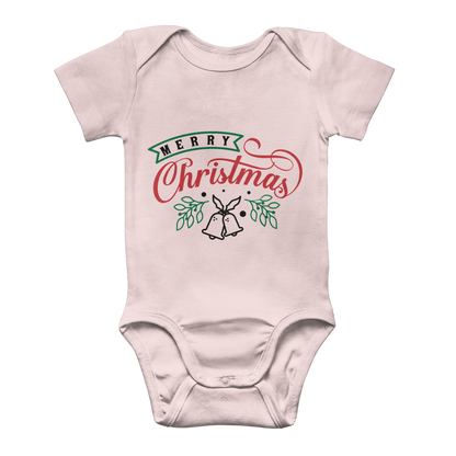 Merry Christmas Classic Baby Onesie Bodysuit