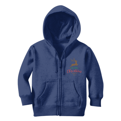 My First Christmas Colour Classic Kids Zip Hoodie