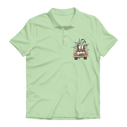 LETS GET SPOOKY Premium Adult Polo Shirt - DirectlyPersonalised