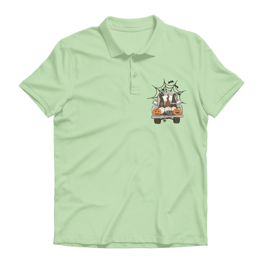 LETS GET SPOOKY Premium Adult Polo Shirt - DirectlyPersonalised