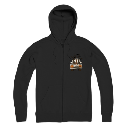 LETS GET SPOOKY Premium Adult Zip Hoodie - DirectlyPersonalised