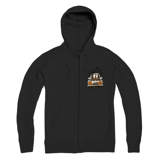 LETS GET SPOOKY Premium Adult Zip Hoodie - DirectlyPersonalised