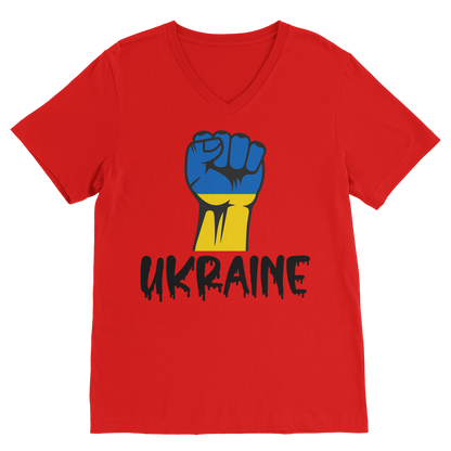 STAND FOR UKRAINE Classic V-Neck T-Shirt - DirectlyPersonalised