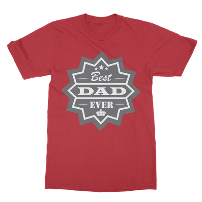 Best Dad Ever Classic Heavy Cotton Adult T-Shirt - DirectlyPersonalised