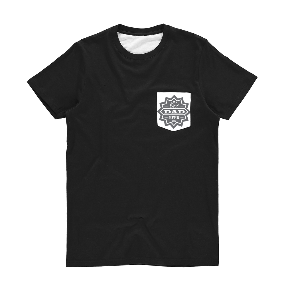 Best Dad Ever Classic Sublimation Pocket T-Shirt - DirectlyPersonalised