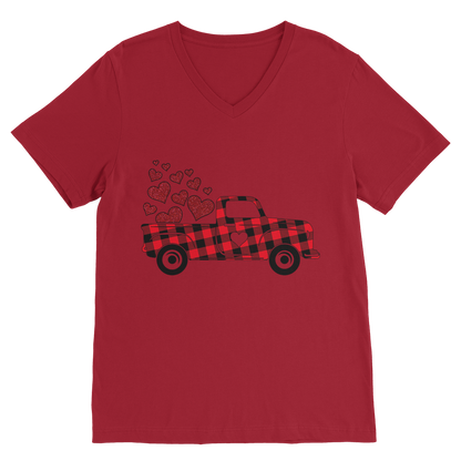 Love Truck Premium V-Neck T-Shirt - DirectlyPersonalised