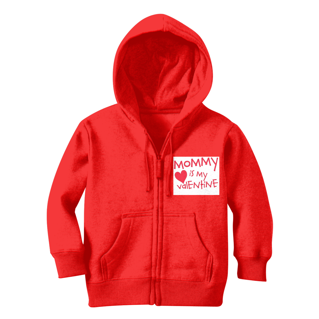 Mummys Valentine Classic Kids Zip Hoodie - DirectlyPersonalised