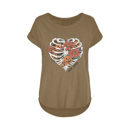 RIB CAGE Women's Long Slub T-Shirt XS-5XL - DirectlyPersonalised