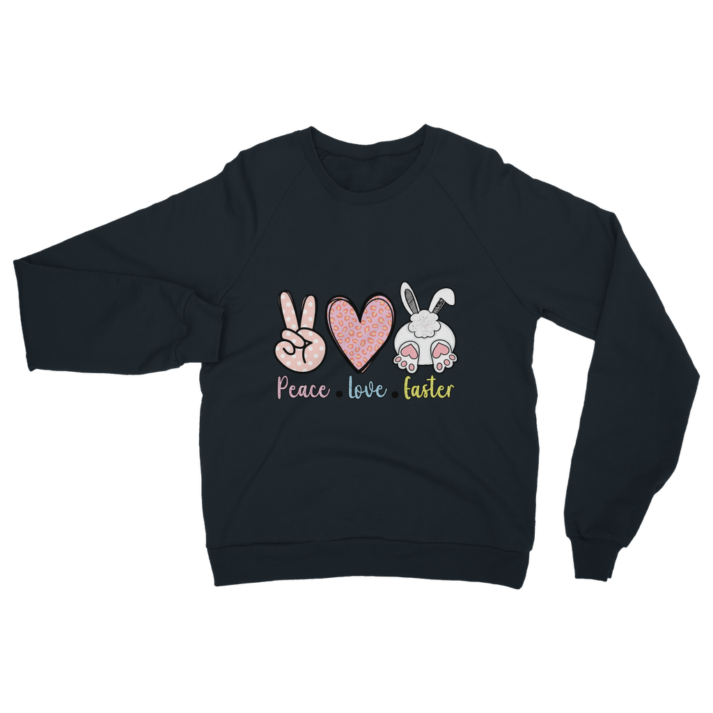 PEACE LOVE EASTER Classic Adult Sweatshirt - DirectlyPersonalised