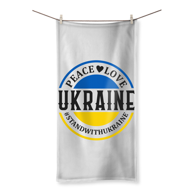 STAND WITH UKRAINE Sublimation All Over Towel