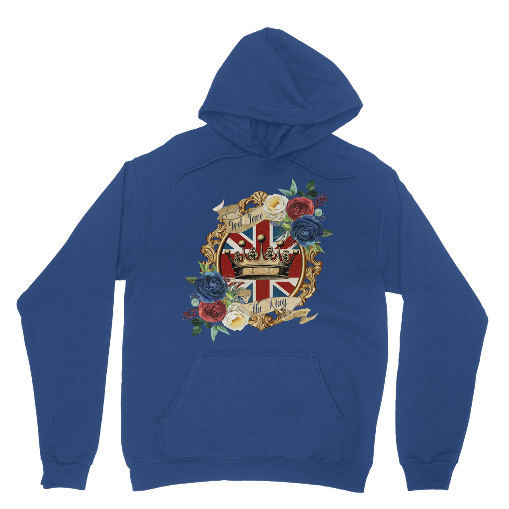 GOD SAVE THE KING Classic Adult Hoodie - DirectlyPersonalised