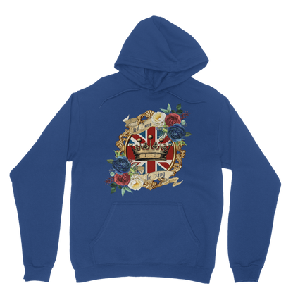 GOD SAVE THE KING Classic Adult Hoodie - DirectlyPersonalised