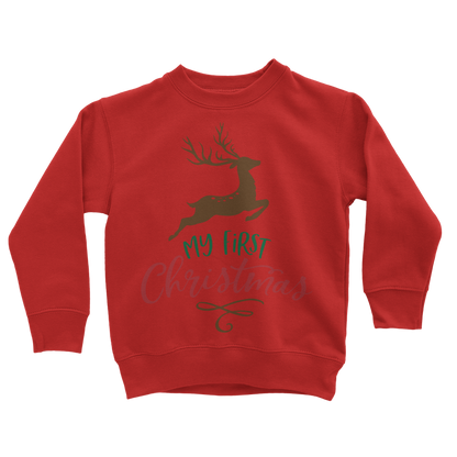 My First Christmas Colour Classic Kids Sweatshirt