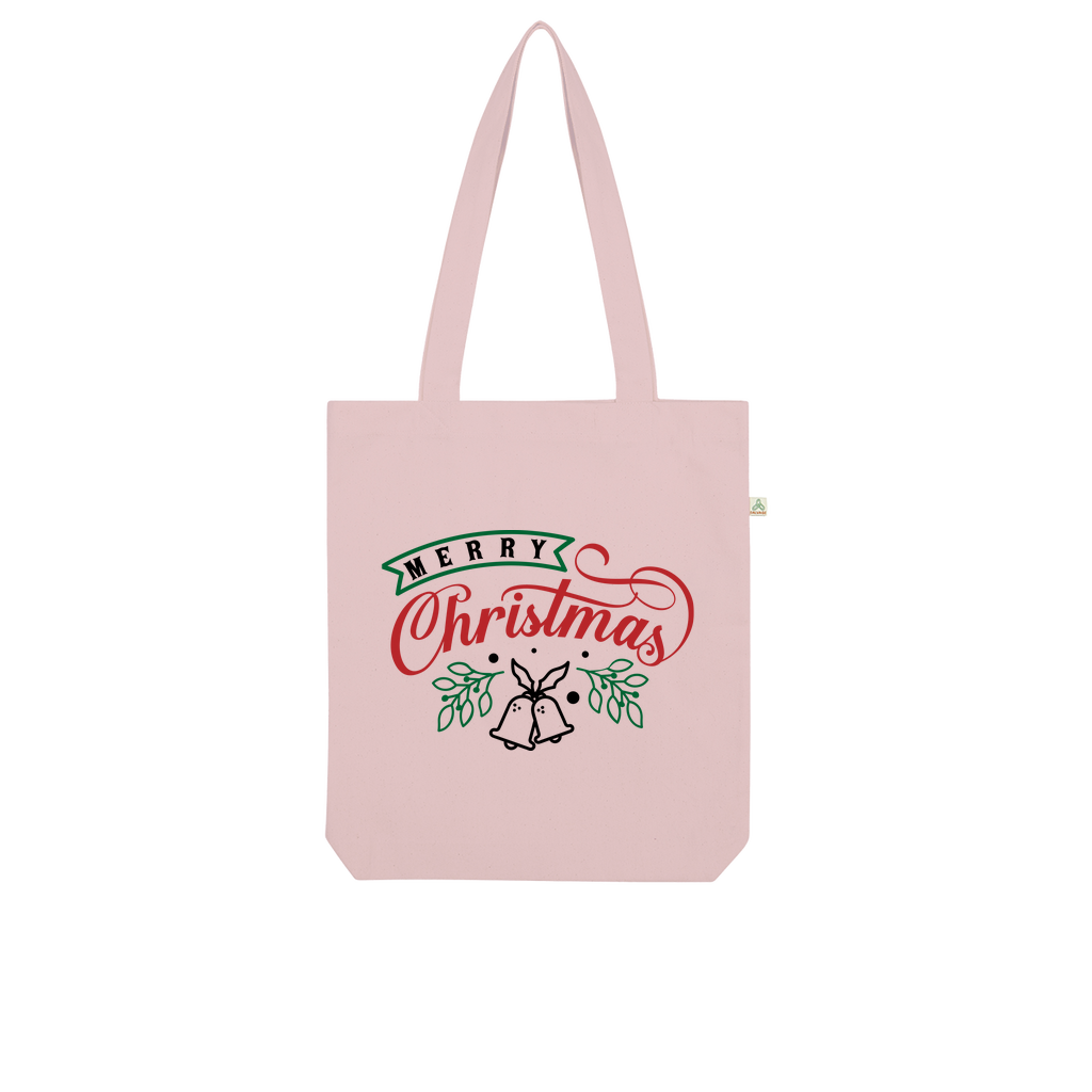 Merry Christmas Organic Tote Bag - DirectlyPersonalised