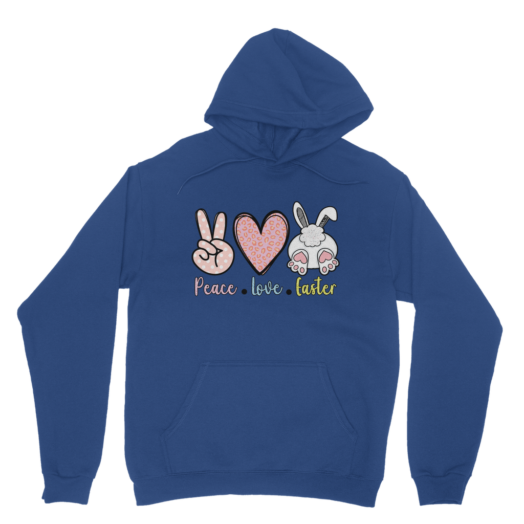 PEACE LOVE EASTER Classic Adult Hoodie - DirectlyPersonalised