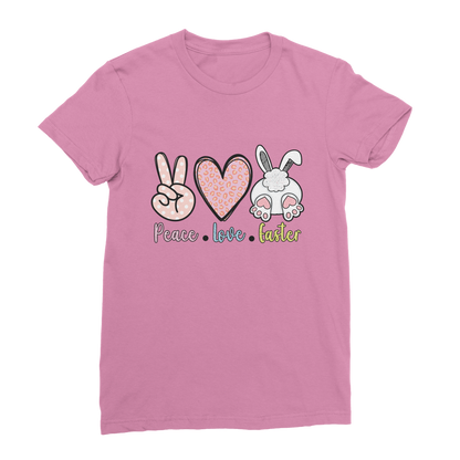 PEACE LOVE EASTER Classic Women's T-Shirt - DirectlyPersonalised