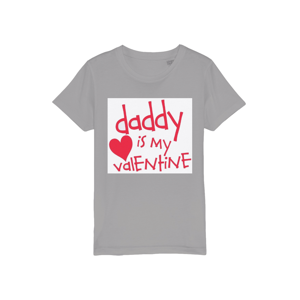 Daddy's my Valentine Organic Jersey Kids T-Shirt - DirectlyPersonalised