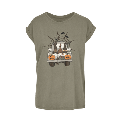 LETS GET SPOOKY Women's Extended Shoulder T-Shirt XS-5XL - DirectlyPersonalised