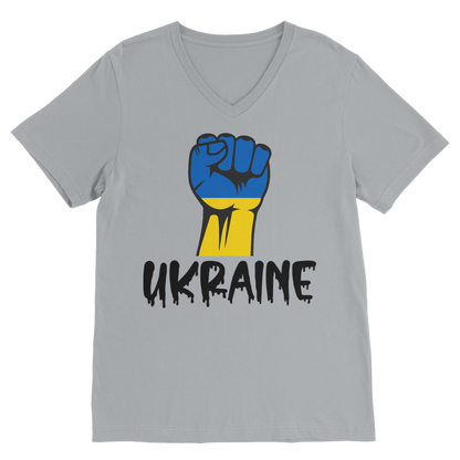 STAND FOR UKRAINE Classic V-Neck T-Shirt - DirectlyPersonalised