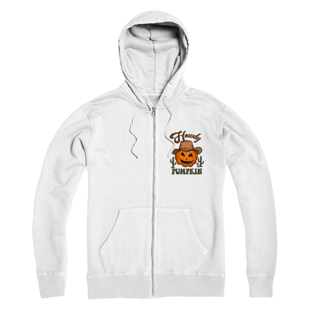 HOWDY PUMPKIN Premium Adult Zip Hoodie - DirectlyPersonalised