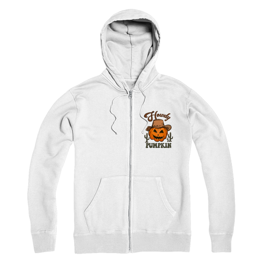 HOWDY PUMPKIN Premium Adult Zip Hoodie - DirectlyPersonalised