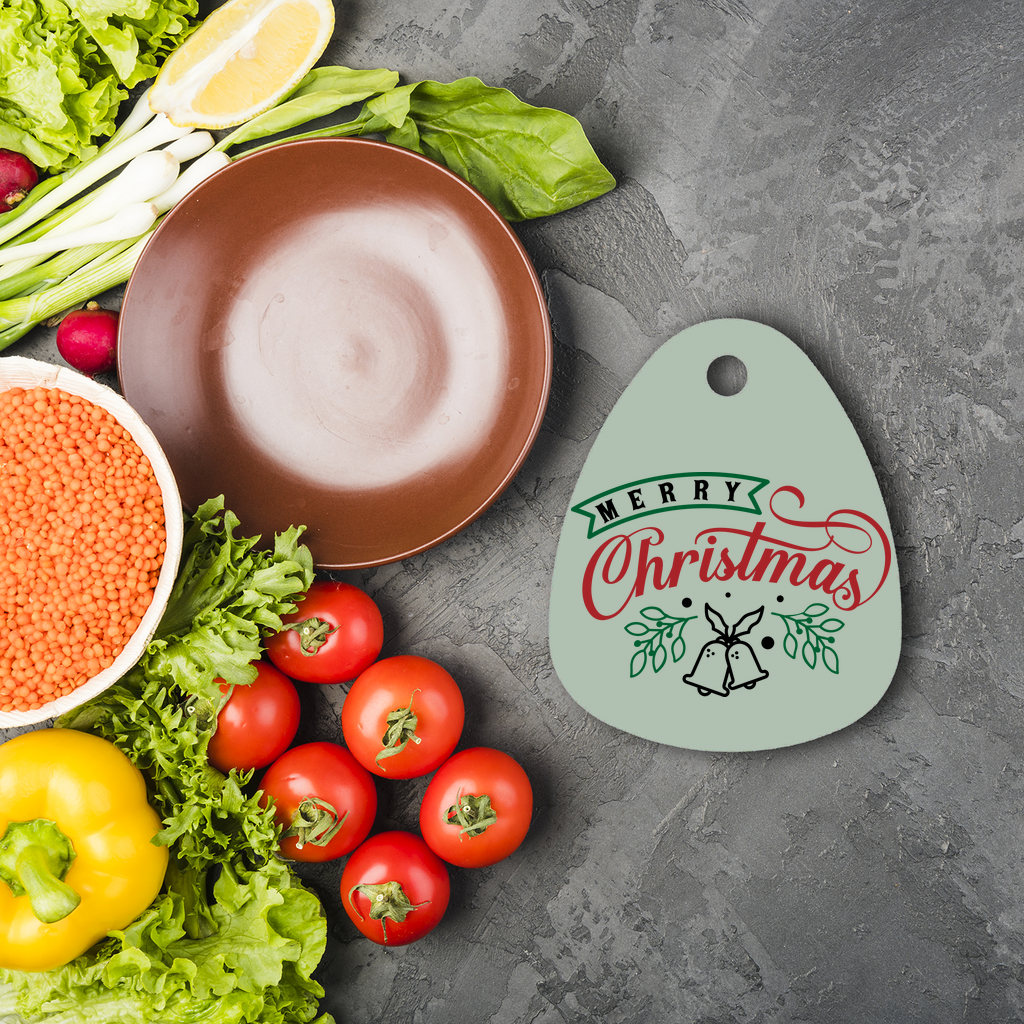 Merry Christmas Sublimation Glass Cutting Board - DirectlyPersonalised
