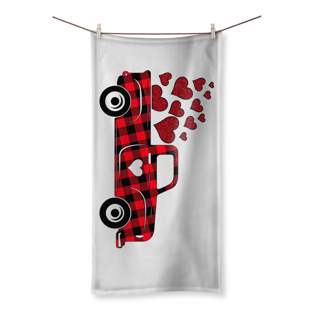Love Truck Sublimation All Over Towel - DirectlyPersonalised