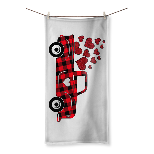 Love Truck Sublimation All Over Towel - DirectlyPersonalised