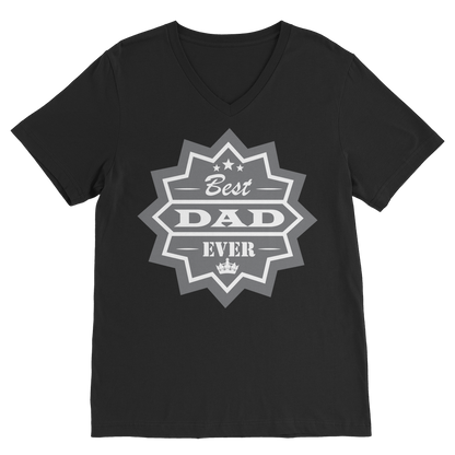 Best Dad Ever Classic V-Neck T-Shirt - DirectlyPersonalised