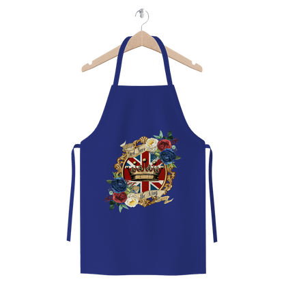 GOD SAVE THE KING Premium Jersey Apron - DirectlyPersonalised