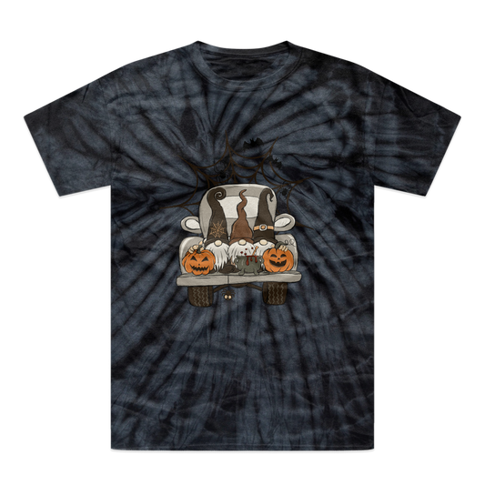 LETS GET SPOOKY Tonal Spider Tie-Dye T-Shirt - DirectlyPersonalised