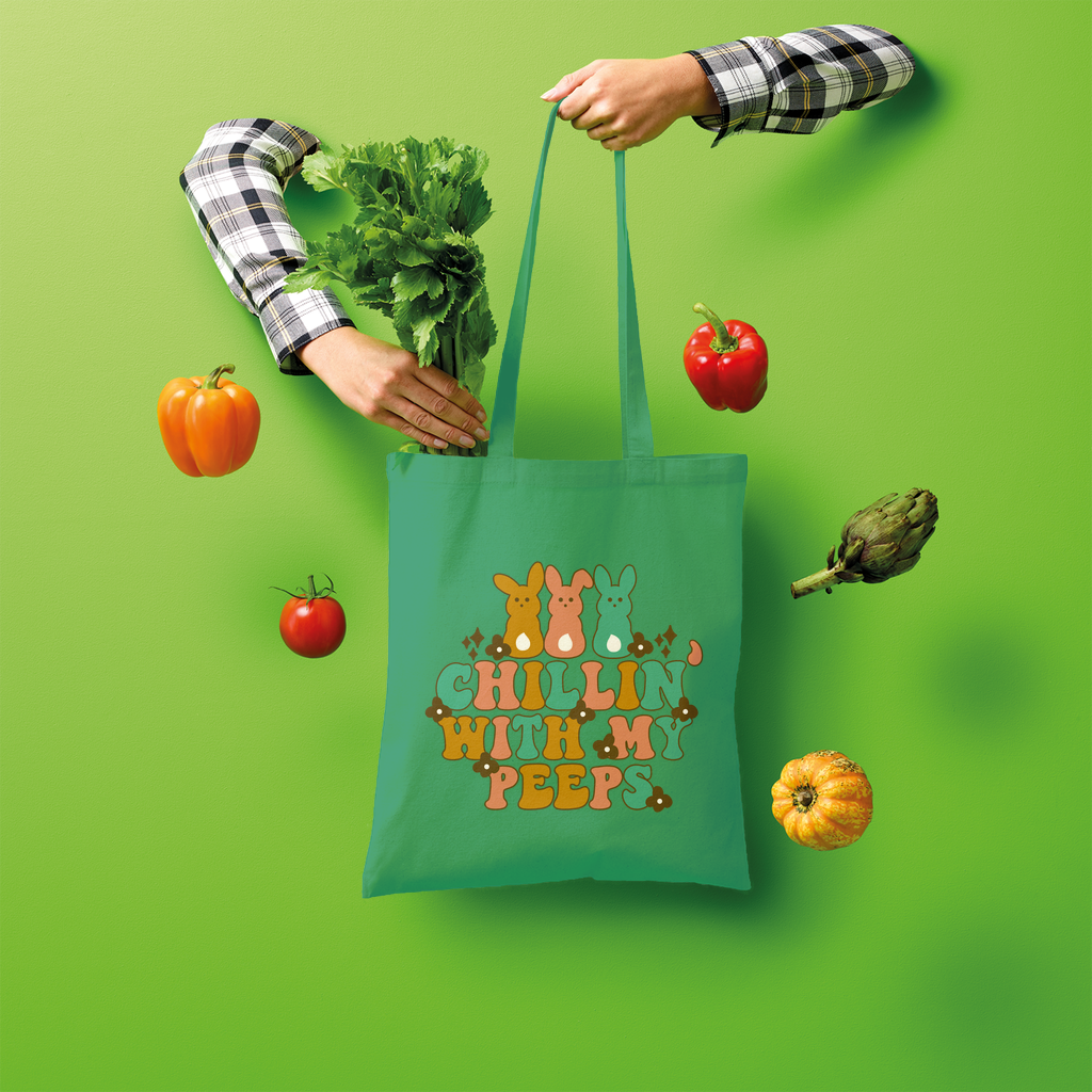 Chillin with my peeps Shopper Tote Bag - DirectlyPersonalised