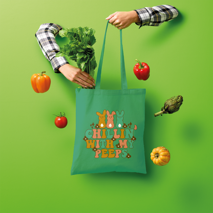 Chillin with my peeps Shopper Tote Bag - DirectlyPersonalised