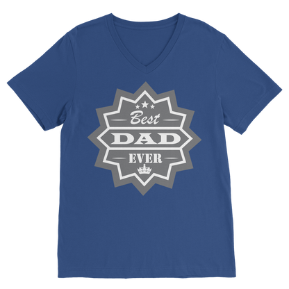 Best Dad Ever Classic V-Neck T-Shirt - DirectlyPersonalised