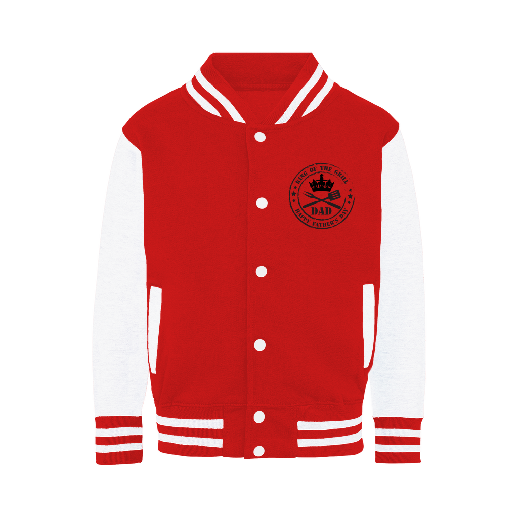King of the Grill Varsity Jacket - DirectlyPersonalised