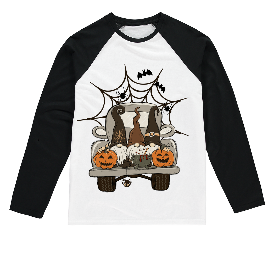 LETS GET SPOOKY Sublimation Baseball Long Sleeve T-Shirt - DirectlyPersonalised