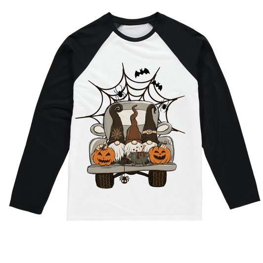 LETS GET SPOOKY Sublimation Baseball Long Sleeve T-Shirt - DirectlyPersonalised