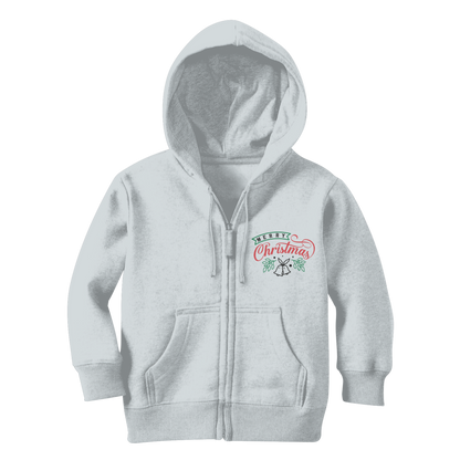Merry Christmas Classic Kids Zip Hoodie