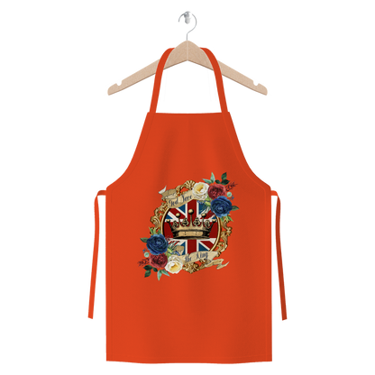 GOD SAVE THE KING Premium Jersey Apron - DirectlyPersonalised