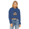 LETS GET SPOOKY Ladies Cropped Raw Edge Hoodie