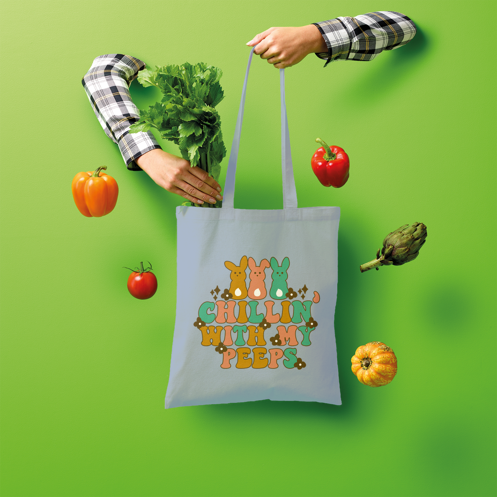 Chillin with my peeps Shopper Tote Bag - DirectlyPersonalised
