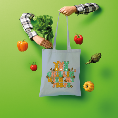 Chillin with my peeps Shopper Tote Bag - DirectlyPersonalised